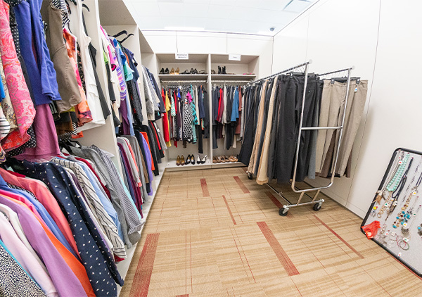 Image of the career closet clothes.
