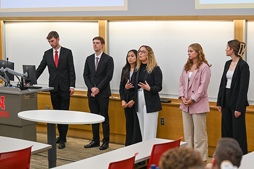 Honors Academy Seniors Recommend Strategic Solutions for Cornhusker Bank