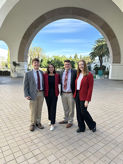 Pogson and team won second place at the CUIBE International Business Case Competition