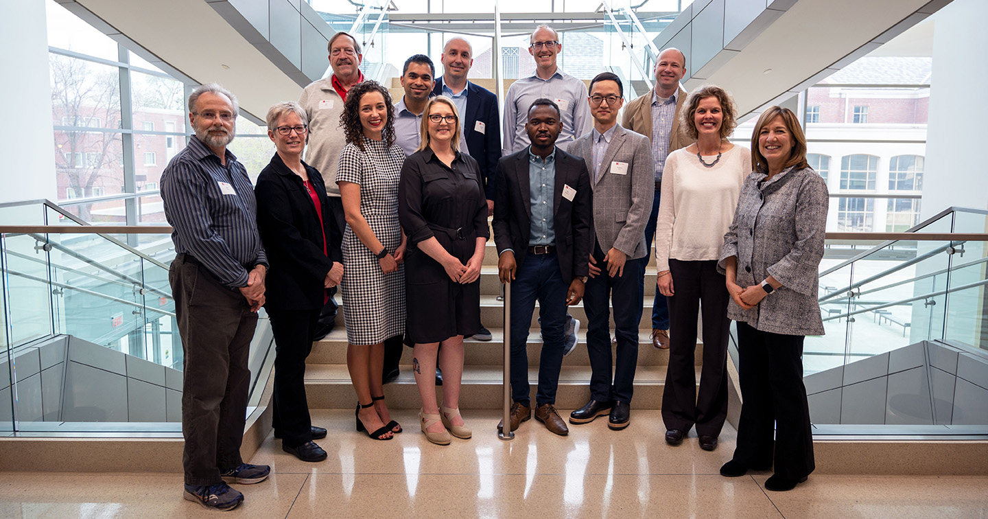 Dean Kathy Farrell presented College of Business awards to 10 faculty, staff and Ph.D. students for their achievements during the 2021-22 academic year. 