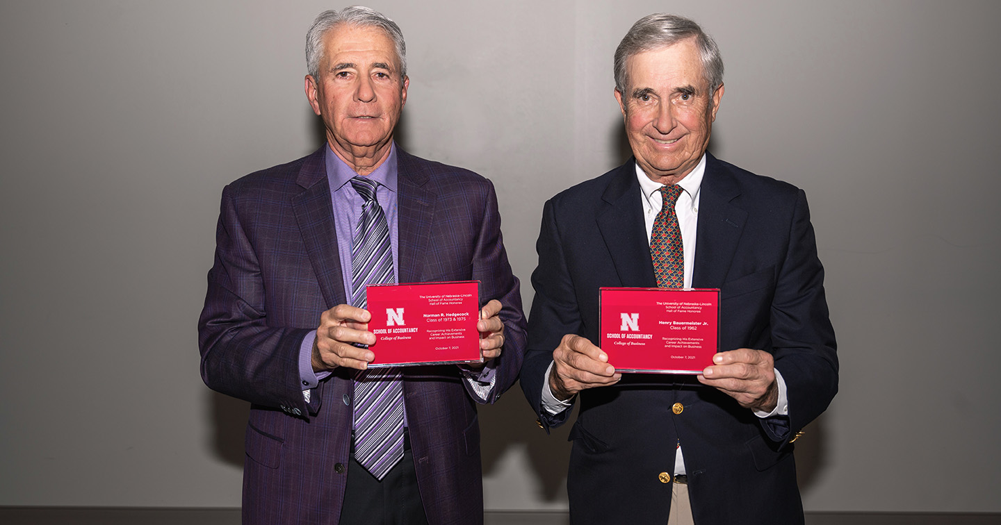 Bauermeister and Hedgecock Inducted Into Hall of Fame