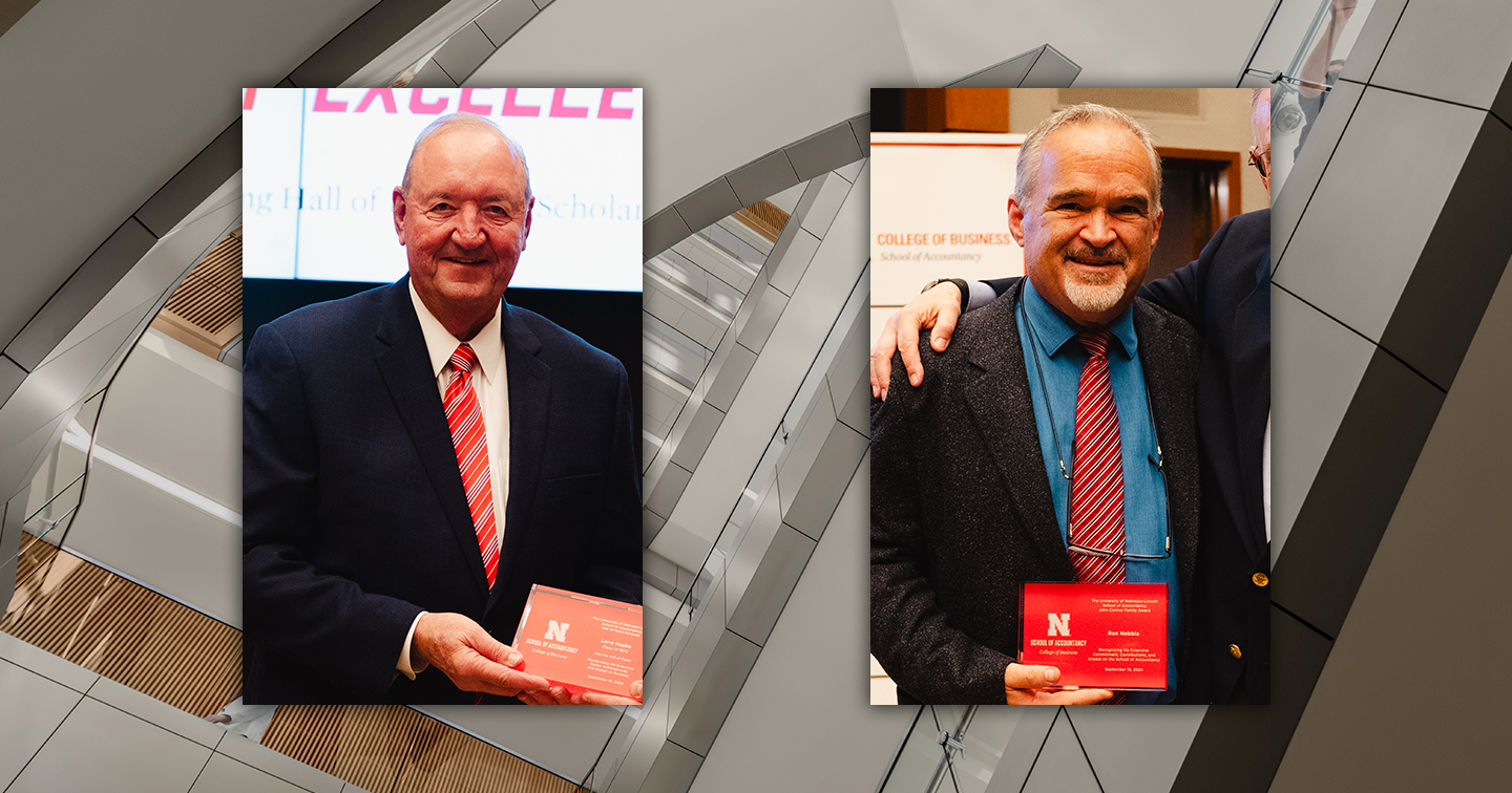 Hupka, Nebbia Honored by School of Accountancy