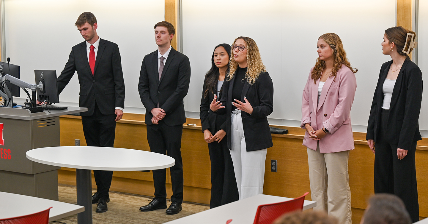 Honors Academy Seniors Recommend Strategic Solutions for Cornhusker Bank