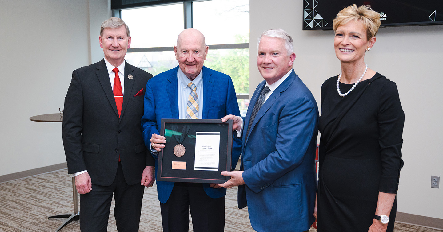 Rhonda and Howard Hawks Honored With University of Nebraska’s Regents Medal