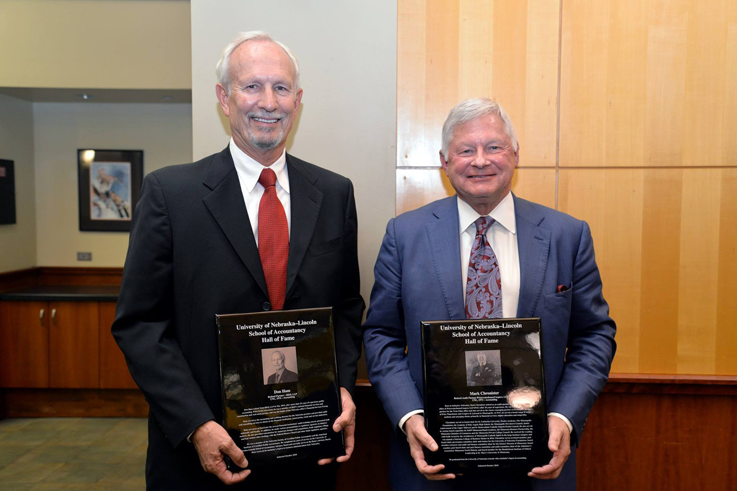 Chronister, Hamm Inducted Into Hall of Fame