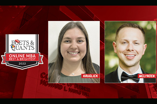 Kruglick and McLynden Named Poets&Quants' Best and Brightest Online MBAs
